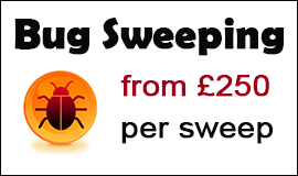 Bug Sweeping Cost in Royal Tunbridge Wells